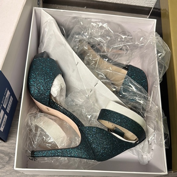 Macy's Elegant Glitter High Heels - Picture 2 of 6